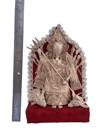 The Bihar Store Handmade Jute Maa Durga Mahisasur Handicraft Handmade Jute Maa Durga Mahisasur Handicraft - Image 2