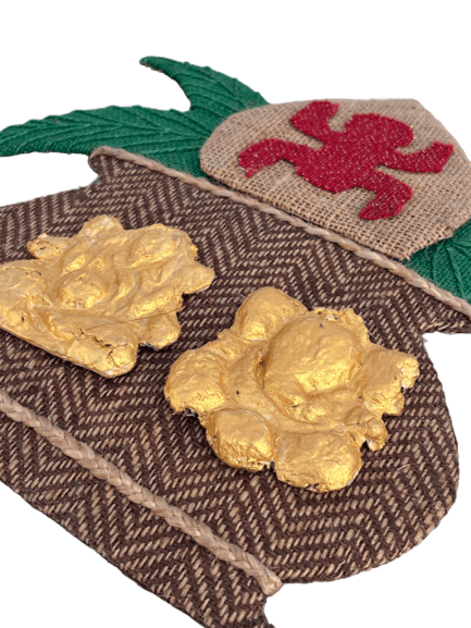 The Bihar Store Handmade Jute Wall hanging Shubh Labh Handmade Jute Wall hanging Shubh Labh - Image 2